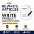 do product description and article rewriting