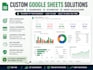 create custom google sheets trackers and dashboards