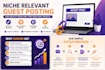 publish niche relevant guest posts