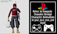 create 3d retro ps2 ps1 psx lowpoly character model for indie games, vtuber