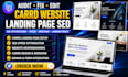 audit fix or edit carrd website, redesign landing page carrd co SEO optimization