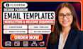 design flodesk email template newsletter welcome sequence automation