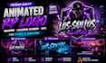 do animated rp logo, banner for fivem and discord, loading screen, gfx