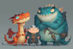 design cute cartoon characters
