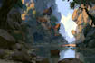 illustrate environments, landscapes, board game, concept art