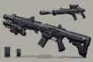 make creative concept art of weapons and item