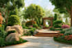 do landscape design and 2d render