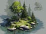 draw anime background, landscape illustrations
