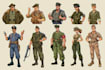 draw military themed character illustrations
