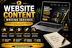 write SEO blog articles and website content