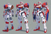 make a mecha robot art and illustration