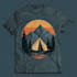 make vintage outdoor t shirt design and illustration