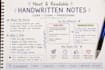neatly handwrite your notes