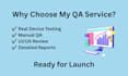 do precise QA usability testing and comprehensive website review
