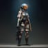 unique sci fi character illustration or sci fi character art