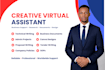 be your creative virtual assistant, technical writing, canva design, web design