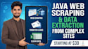do web scraping data scraping and lead generation using java