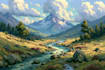 paint oil painting landscape