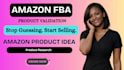 validate profitable amazon fba product ideas for private label seller
