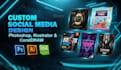 design custom social media posts in photoshop, illustrator, and coreldraw