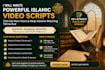 write viral islamic youtube script with quran and hadith