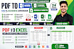 do data entry, excel data entry, PDF conversion and web research