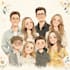 draw family portrait illustration