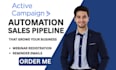 setup activecampaign automation webinar registration remindar emails follow up
