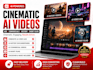create cinematic ai video ads commerical ai history video ai documentary creator