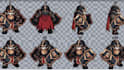 do pixel art sprite sheet and animation, pixel art character, pixel animation