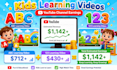 create best kids learning videos for youtube kids channel