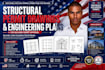 prepare structural permit drawings and engineering plans for building permit