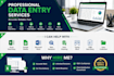 do data entry, copy paste, excel, web research and pdf to excel