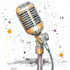draw commission into ktv microphone cartoon manga paintinga art
