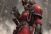 draw warhammer 40k oc, space marine illustration