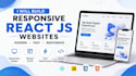 create a responsive react js frontend website