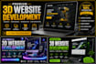 build a premium 3d animated ecommerce website with three js
