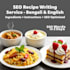 write authentic bengali recipes and food blog posts
