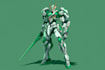 create anime inspired mecha character artwork