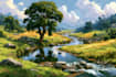 paint oil painting landscape