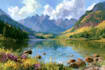 paint landscape in oil painting