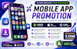 do mobile app promotion, app install, android, ios app review, website review