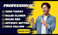 high ticket sales as a professional remote sales closer