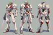 make  gundam character  illustration and robot art