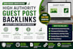build high authority SEO backlinks with guest posts