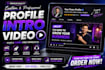 create a professional fiverr profile intro video