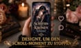 gestalte ein romantasy oder dark romance cover, das auf booktok verkauft
