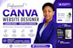 design a professional canva website high converting canva ugc portfolio