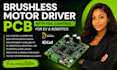 develop brushless motor driver pcb with foc control for ev and robotics