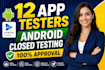 cruixie 12 testers for google play closed in 13 days android app testing